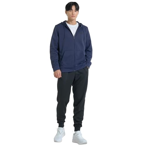 Under Armour Men's ArmourFleece Full Zip Hoodie, (410) Midnight Navy / / Black, Small - Image 5