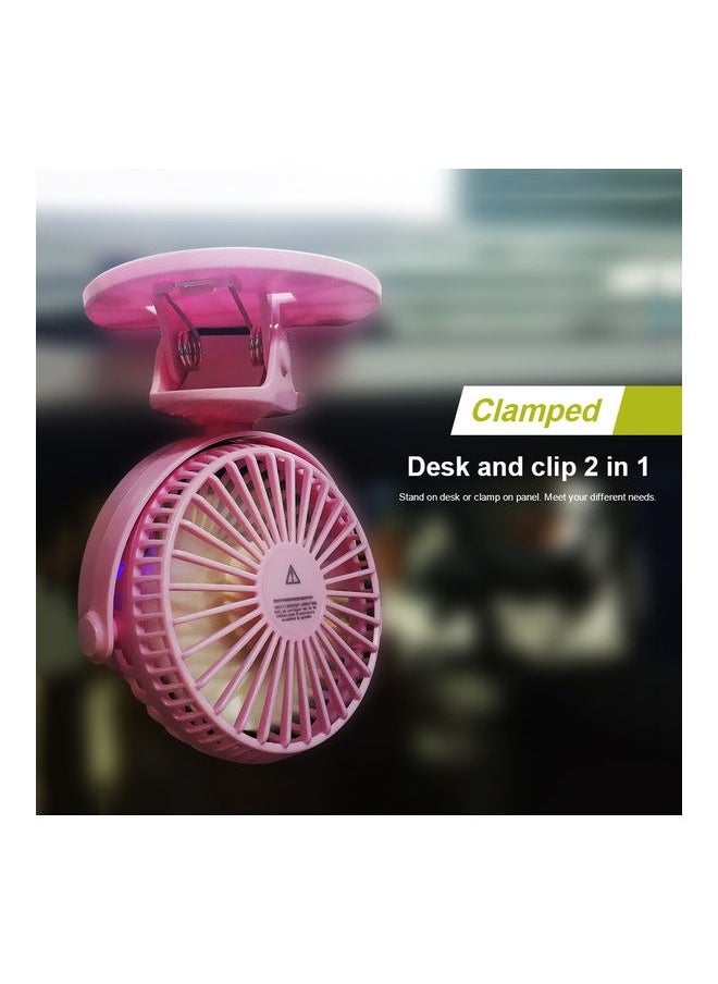 Generic USB Rechargeable Cooler Fan With Clamp,Portable Mini Fan with clip, Desktop Fan Electric Fan Air Cooler Portable Fan for Home Student Dormitory and Office Fan，3 gears can be adjusted and 360 rotation  - Image 5