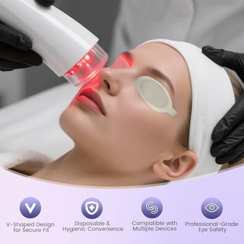 TUONAI Disposable Vee-shields 10 Pairs for IPL Hair Removal Beauty Fields Client Eye Protection - Image 5