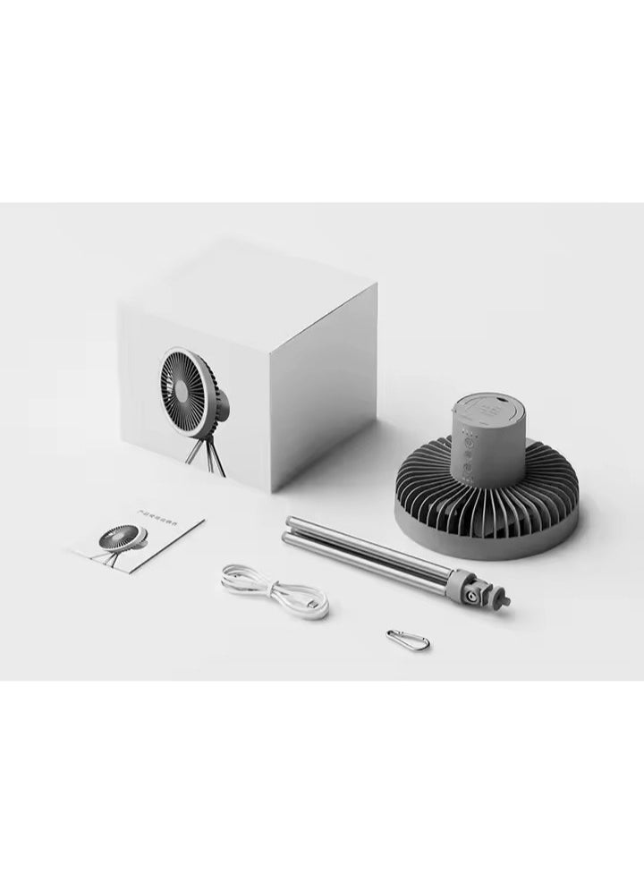 Generic - Rechargeable fan with LED light desk fan 2131 - Image 1