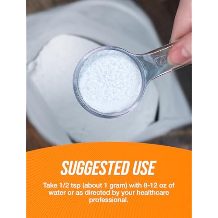 BulkSupplements.com L-Carnitine Tartrate Powder - Amino Acid Powder, Carnitine Supplement - Unflavored & Gluten Free, 1g per Serving, 250g (8.8 oz) (Pack of 1) - Image 4