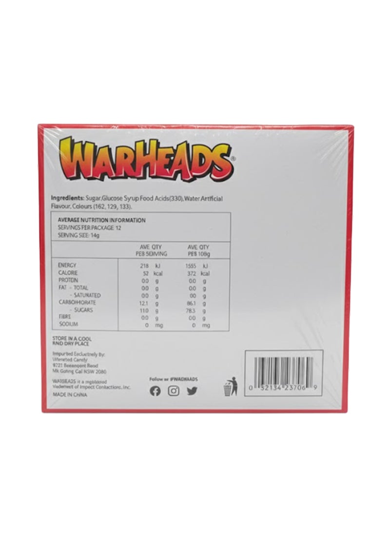 Warheads Super Sour Strawberry Candy Canes 170g (12 Pcs) - Image 2
