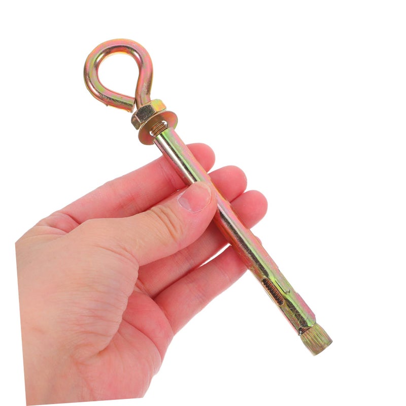 10pcs Heavy Duty Zinc Galvanized Eye Bolts Ring Hooks for Concrete Expansion - Image 5