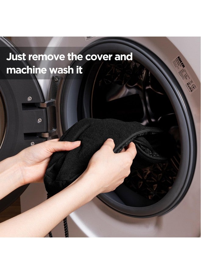 Sunolga Sunolga 38" Door Draft Stopper Blocks Hot Cold Air with Removable Washable Cover for Gaps Up to 3", All-Season Noise and Wind Seal for The Bottom of Door and Window, Black  - Image 4