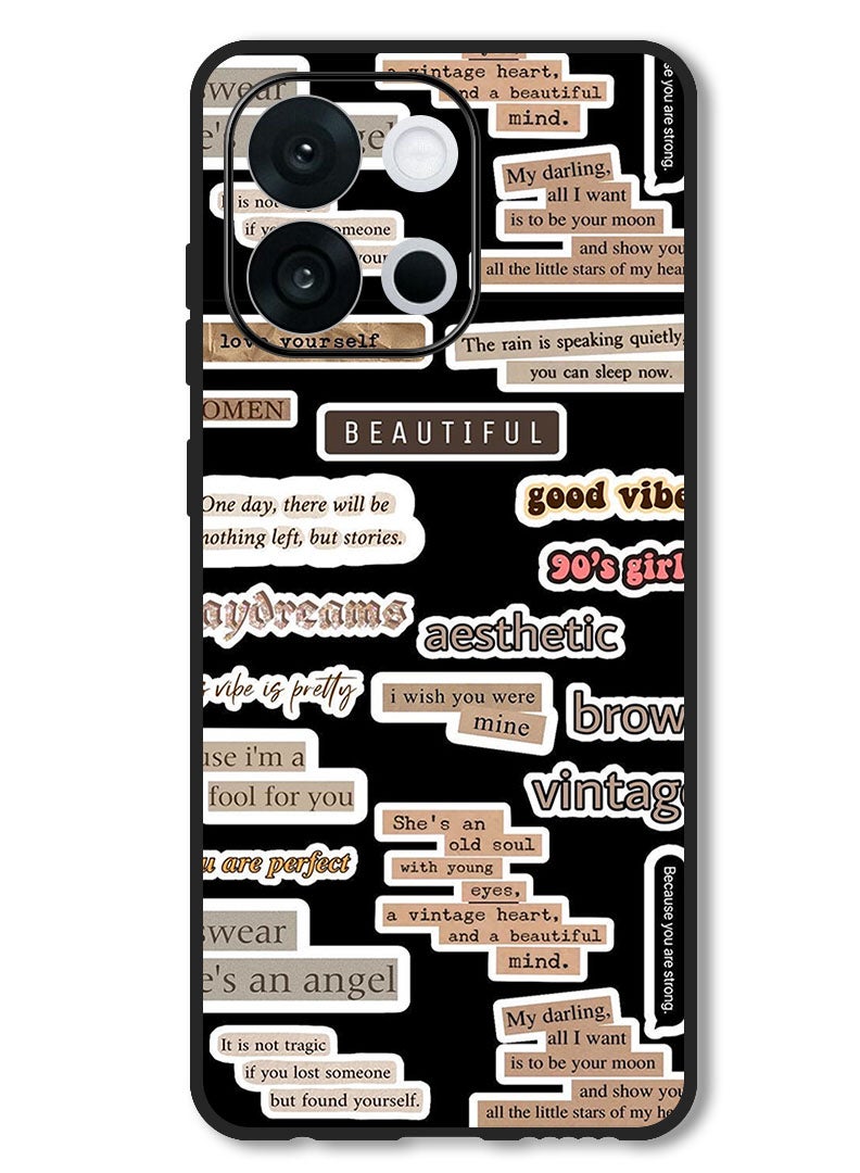 Theodor Case Compatible with OnePlus 13T 6.32 Inch Protection Shockproof Bumper Cover Beautiful Quote - Image 1