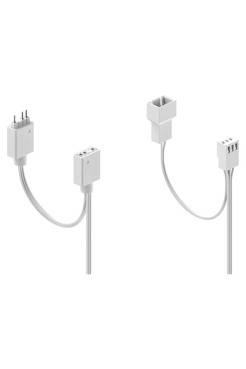 Fractal Design Aspect 14 RGB 140mm Case Fan, White Frame, Rifle Bearing, 1000 RPM, 41 CFM, 19.5 dBA, 3-Pin Connector + 5V ARGB, Daisy-Chain Support, Anti-Vibration Pads, ARGB Hub LEDs | FD-F-AS1-1408 - Image 5