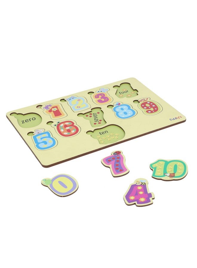 Fiddlys Fiddly's Wooden Learning Educational Puzzle 12 inch x 8 Inch Large Puzzle Toy for Kids & Children Age 4+ (Numbers) - Image 2