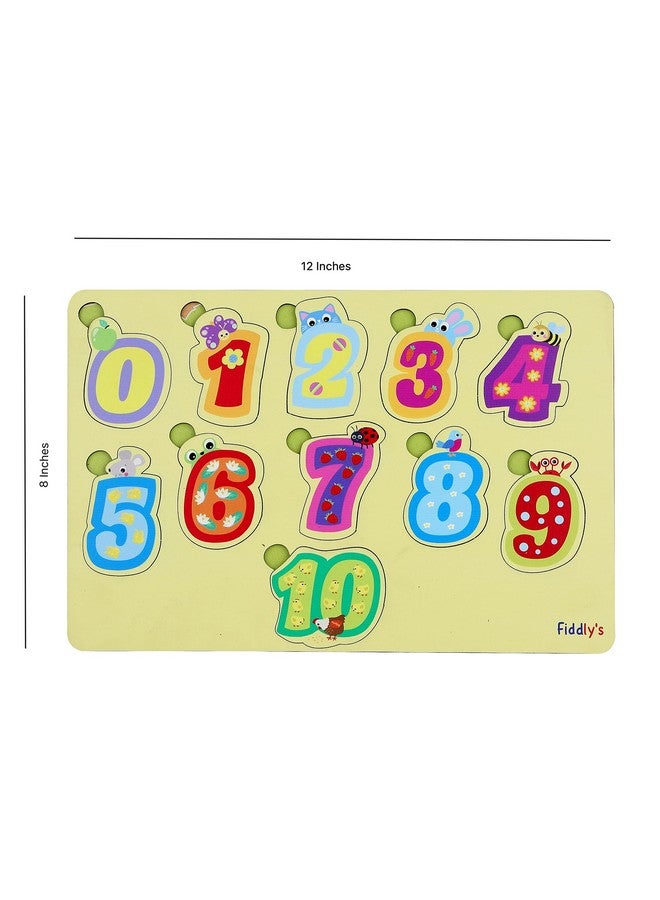 Fiddlys Fiddly's Wooden Learning Educational Puzzle 12 inch x 8 Inch Large Puzzle Toy for Kids & Children Age 4+ (Numbers) - Image 4