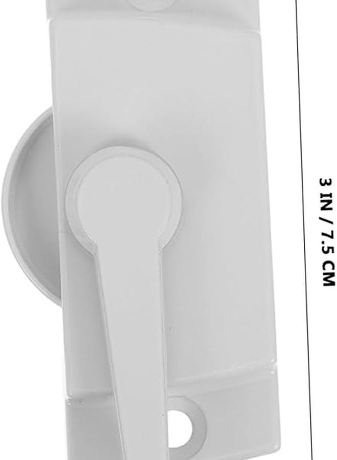 White Sliding Window Sash Lock Durable Security Lock for Double Hung Windows Easy Installation - Image 3