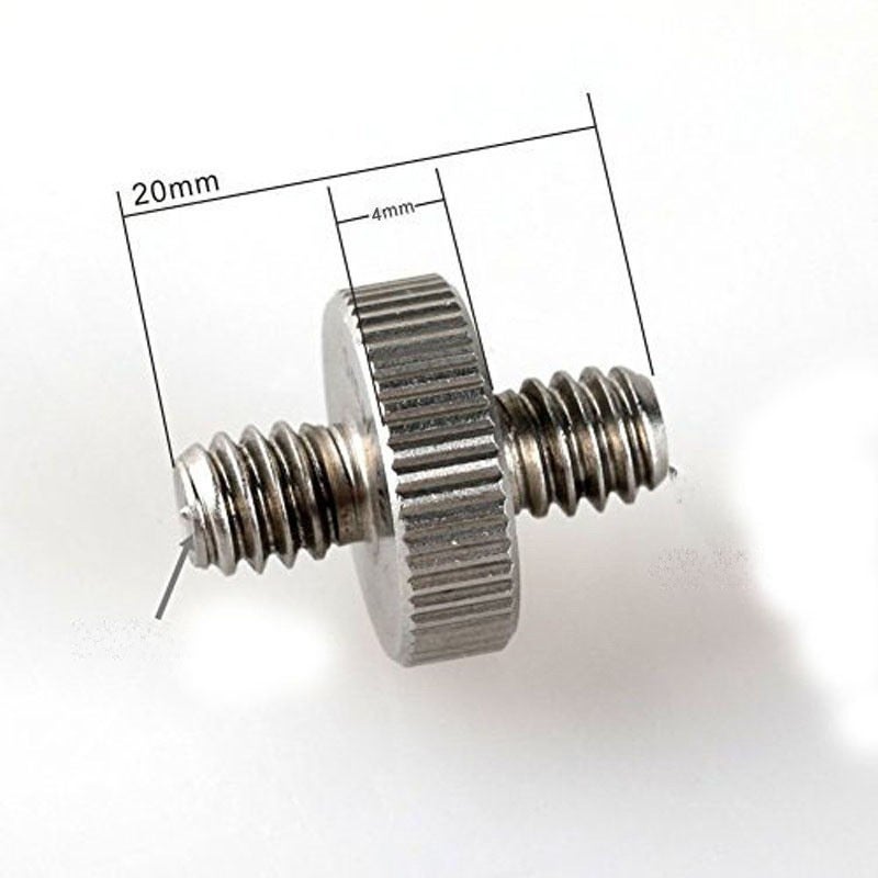 1/4 to 3/8 Long Screw Photography Adapter 1/4-1/4 double-head screw 