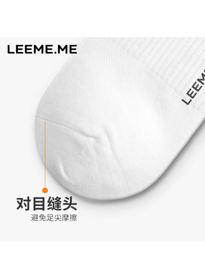 Leeme.me Li Mi Socks For Men, Spring And Summer Men's Socks, Moisture-wicking Breathable Men's Socks, Short Socks, Mesh Socks, 4 Black - Image 2