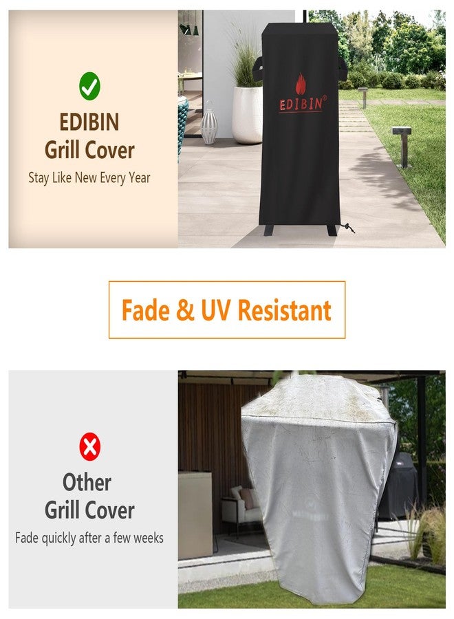 EDIBIN Smoker Cover for Pit Boss Grills PBV3G1 Vertical Smoker, Waterproof Grill BBQ Cover for Pit Boss Vertical Smoker - 23" D x 22" W x 47" H - Image 5