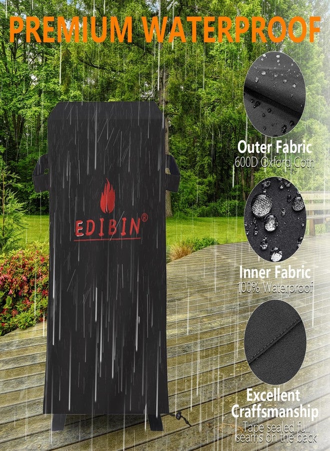 EDIBIN Smoker Cover for Pit Boss Grills PBV3G1 Vertical Smoker, Waterproof Grill BBQ Cover for Pit Boss Vertical Smoker - 23" D x 22" W x 47" H - Image 3
