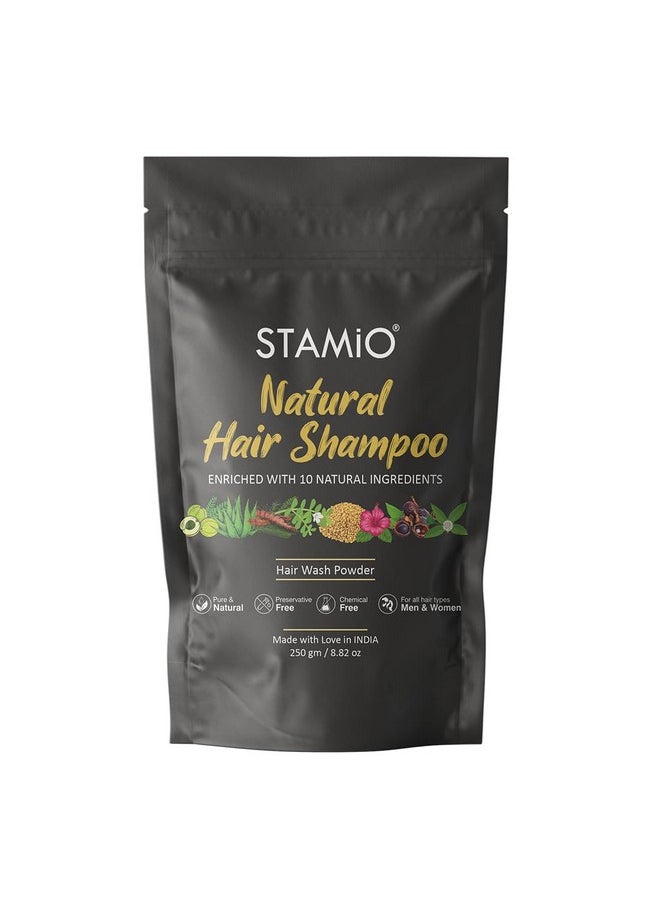 Natural Hair Shampoo Powder 250 Gm|Herbal Hair Wash - Enriched With Amla,Reetha,Shikakai,Bhringraj,Hibiscus,Methi,Brahmi,Jatamansi,Jujube And Aloe Vera|Men&Women|In Pouch 8.82 Oz - pzsku/ZB2B42C908B411F51544CZ/45/_/1735816560/cb96ad17-2321-482c-bd27-a981b9360e14