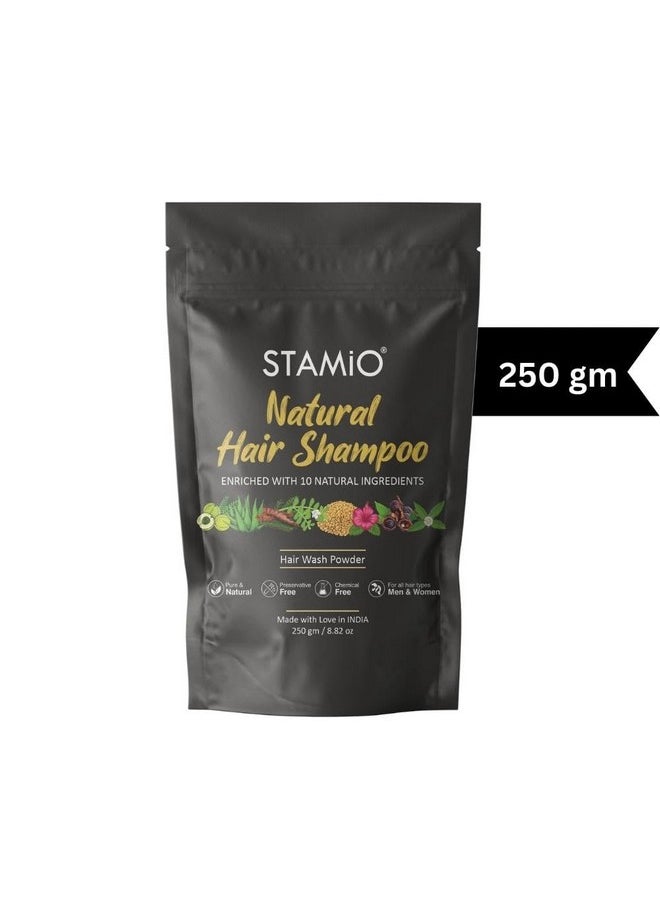 Natural Hair Shampoo Powder 250 Gm|Herbal Hair Wash - Enriched With Amla,Reetha,Shikakai,Bhringraj,Hibiscus,Methi,Brahmi,Jatamansi,Jujube And Aloe Vera|Men&Women|In Pouch 8.82 Oz - pzsku/ZB2B42C908B411F51544CZ/45/_/1735816561/19557f3a-33f0-40d1-af96-a912600d5932