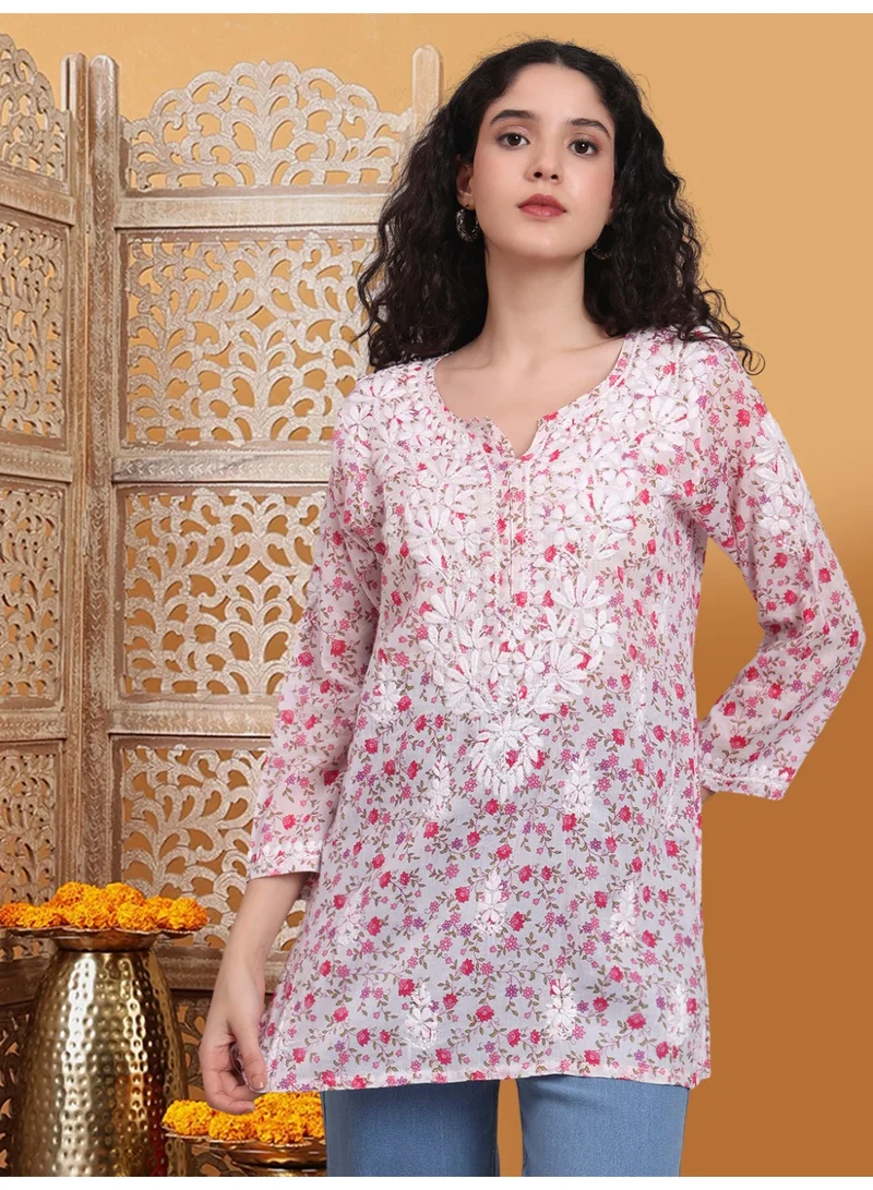 الايا كرتي مطرزة يدوياً بالقطن شيكانكاري