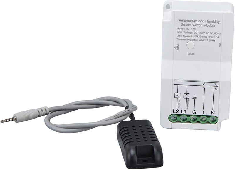 MAVIS LAVEN Smart Temperature Humidity Controller, Dual Output Timing Countdown App Remote Control with Probe, for Greenhouse Home Heating Cooling Equipment - Image 2