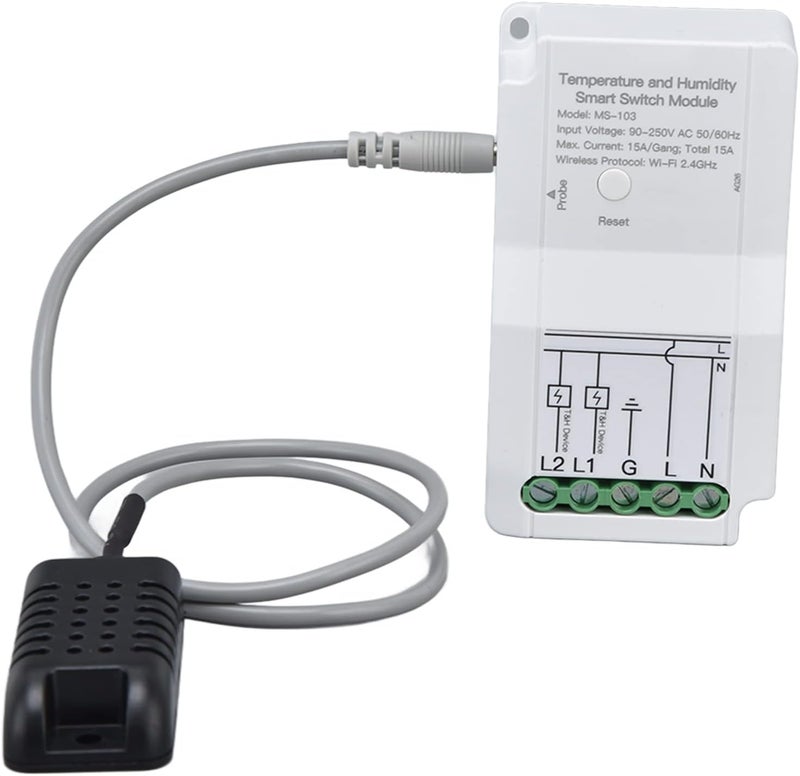 MAVIS LAVEN Smart Temperature Humidity Controller, Dual Output Timing Countdown App Remote Control with Probe, for Greenhouse Home Heating Cooling Equipment - Image 5