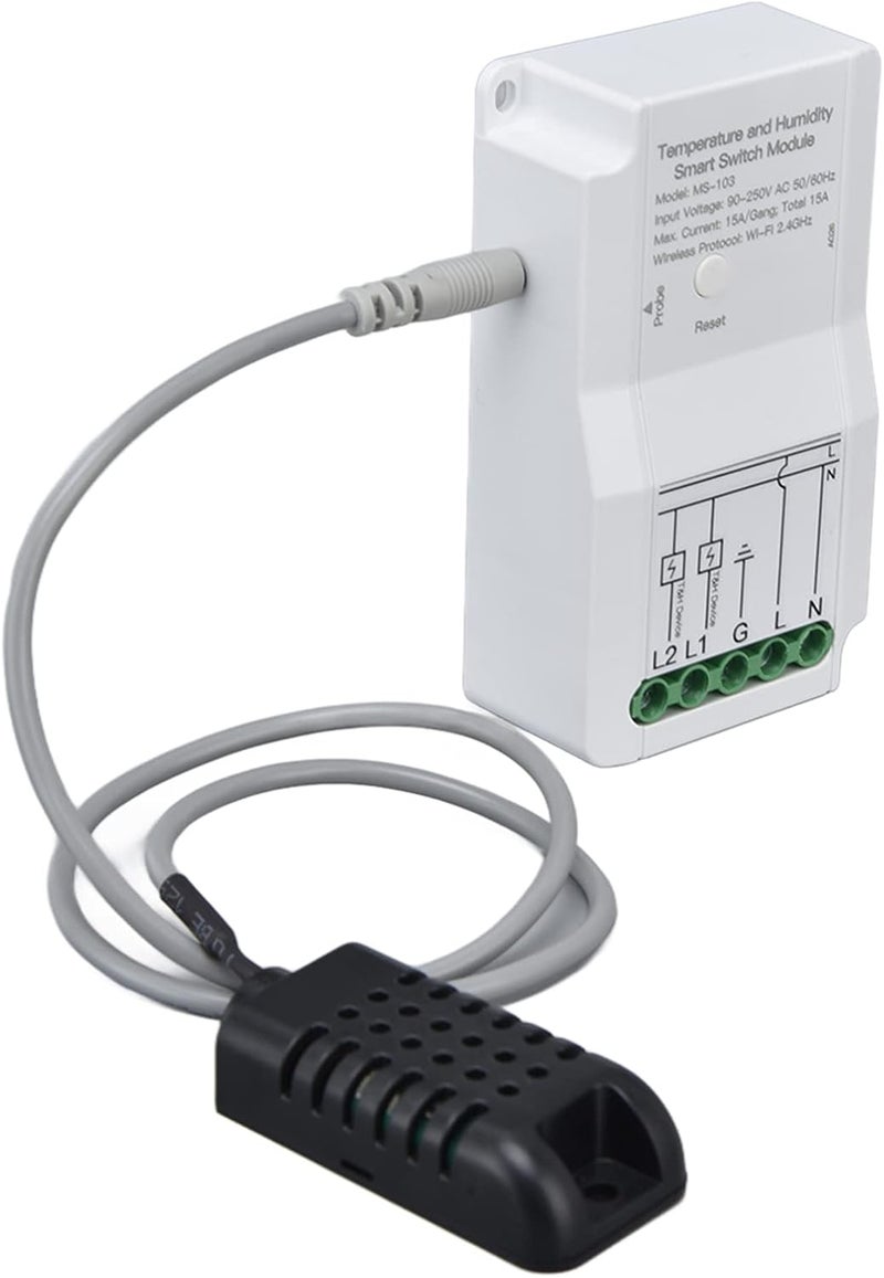 MAVIS LAVEN Smart Temperature Humidity Controller, Dual Output Timing Countdown App Remote Control with Probe, for Greenhouse Home Heating Cooling Equipment - Image 3