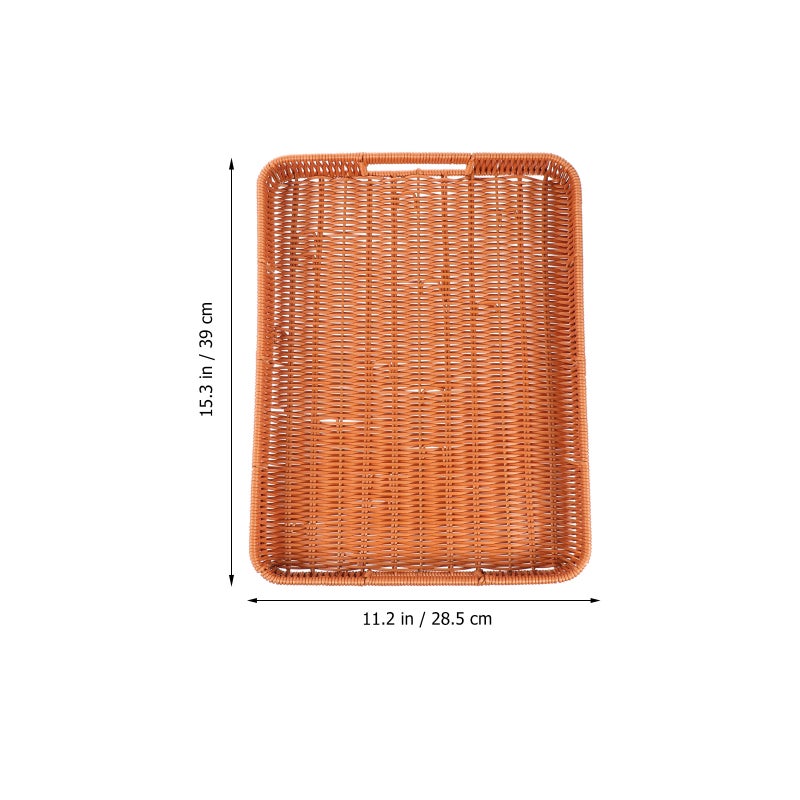 Fruit Basket, Hand-woven Storage Tray for Living Room Decor - Image 2