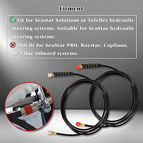 ROUTEKING HO5116 Hose Kit 16ft Compatible with Seastar Steering Systems for Hydraulic Outboard Steering Boat Teleflex Marine - Image 2