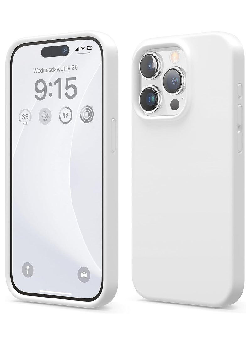 Soft Silicone Case Compatible with iPhone 16 Pro Max, Liquid Gel Silicone Rubber, Soft Silky Touch [3-Layer Shockproof Structure], Anti-Scratch Microfiber Lining Shockproof Back Cover