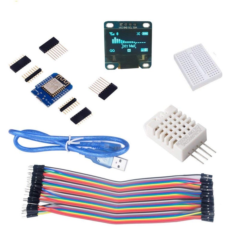 REES52 Esp8266 Wemos Weather Statio Starter Kit With 0.96 Iic Oled Display for Arduino, Blue - Image 3