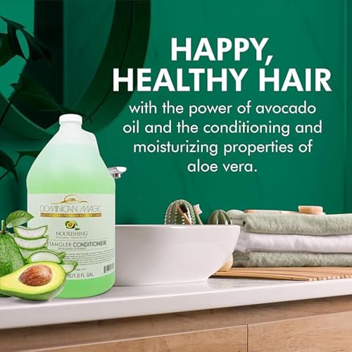 Dominican Magic Detangler Avocado Conditioner - Hair Conditioner for Women, All Natural Hydrating Conditioner, Coconut Infused Suitable for All Hair Types, 1 Gal - Image 3