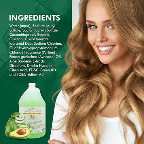 Dominican Magic Detangler Avocado Conditioner - Hair Conditioner for Women, All Natural Hydrating Conditioner, Coconut Infused Suitable for All Hair Types, 1 Gal - Image 5