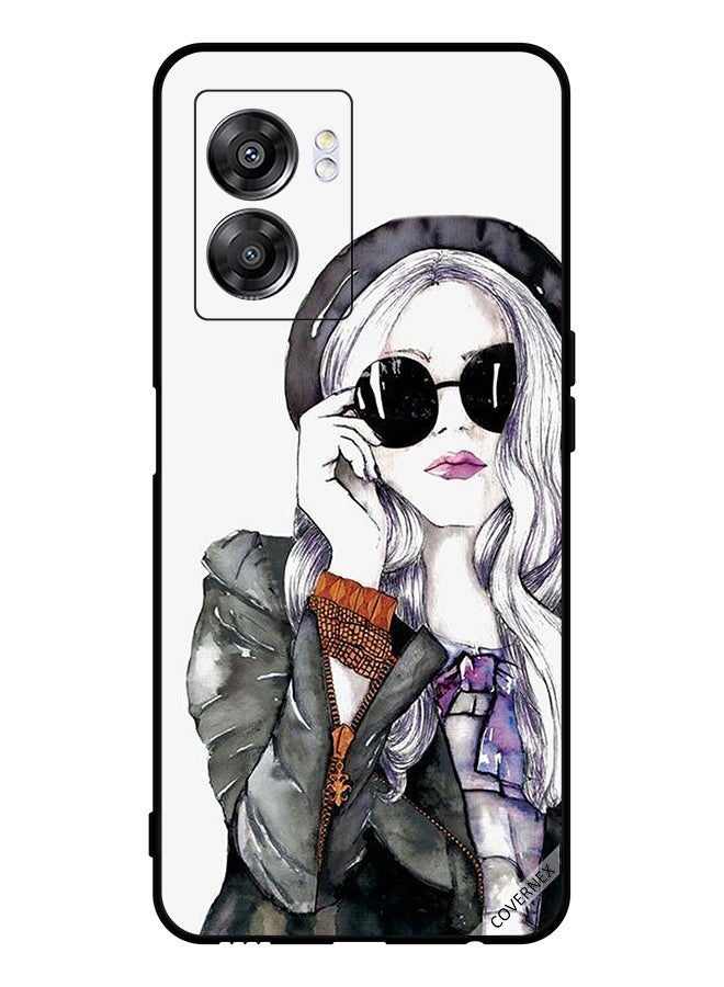 Covernex Protective Case Cover For Oppo A57 Glass Stylish Cute Girl - Image 1