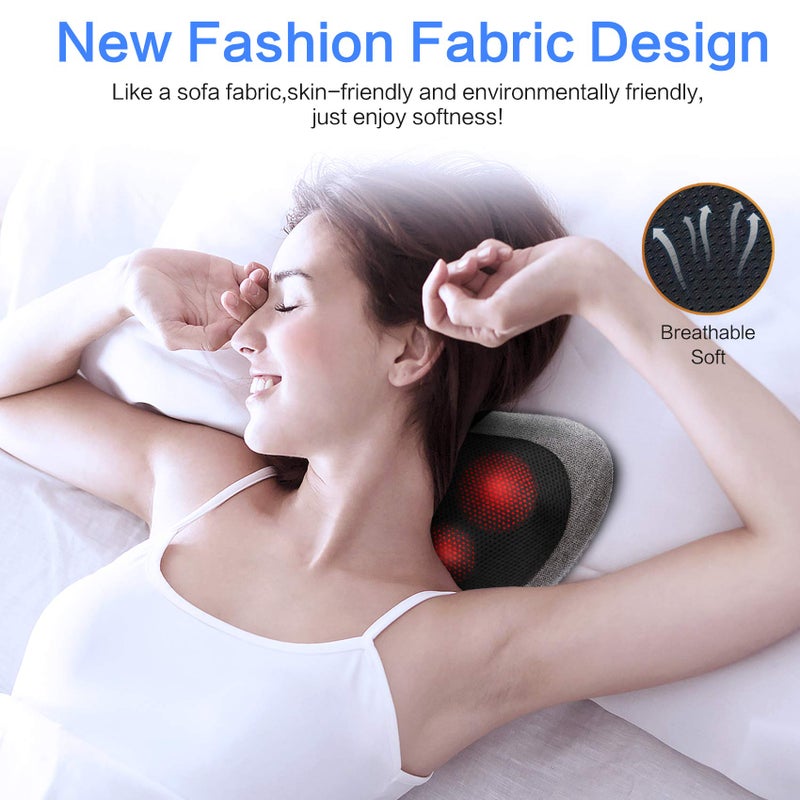 Papillon Shiatsu Back Massager with Heat, Deep Tissue Massage Pillow for Neck,Shoulder,Foot & Lower Back Pain Relief,Electric Kneading Massager for Home, Office, Car-Gifts for Mom, Dad, Men, Women - Image 3