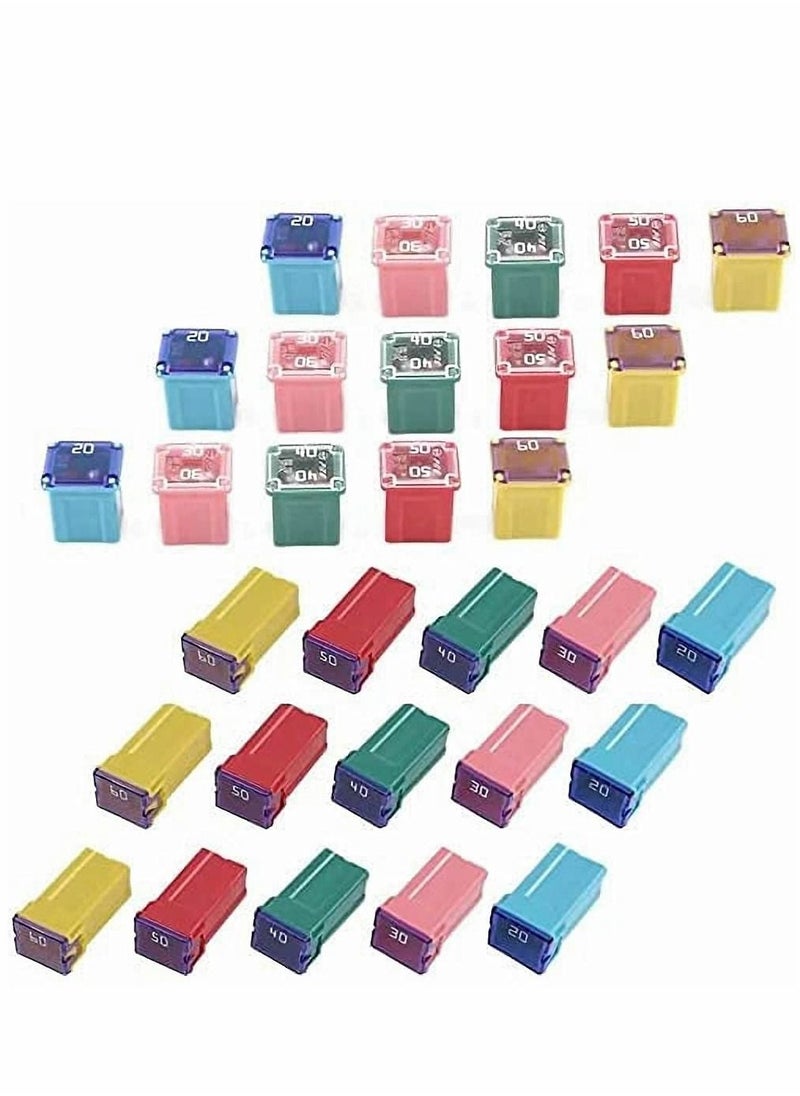 SYOSI Box Fuse Assortment Kit, 30Pcs Automotive Combination Profile Box Fuse for Cars  - Image 1