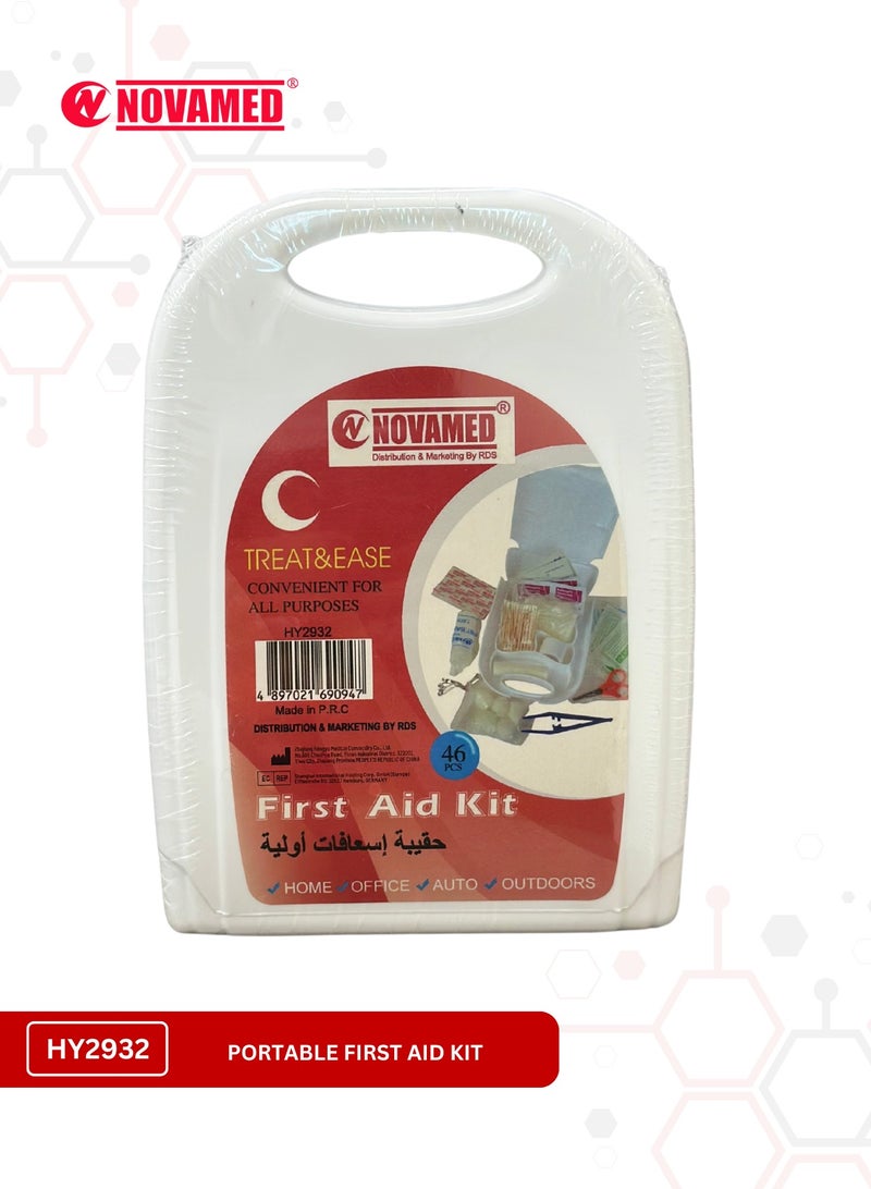 NOVAMED Portable First Aid Kit  For Home Office Auto Outdoor 46 PCS (HY2932) - Image 3