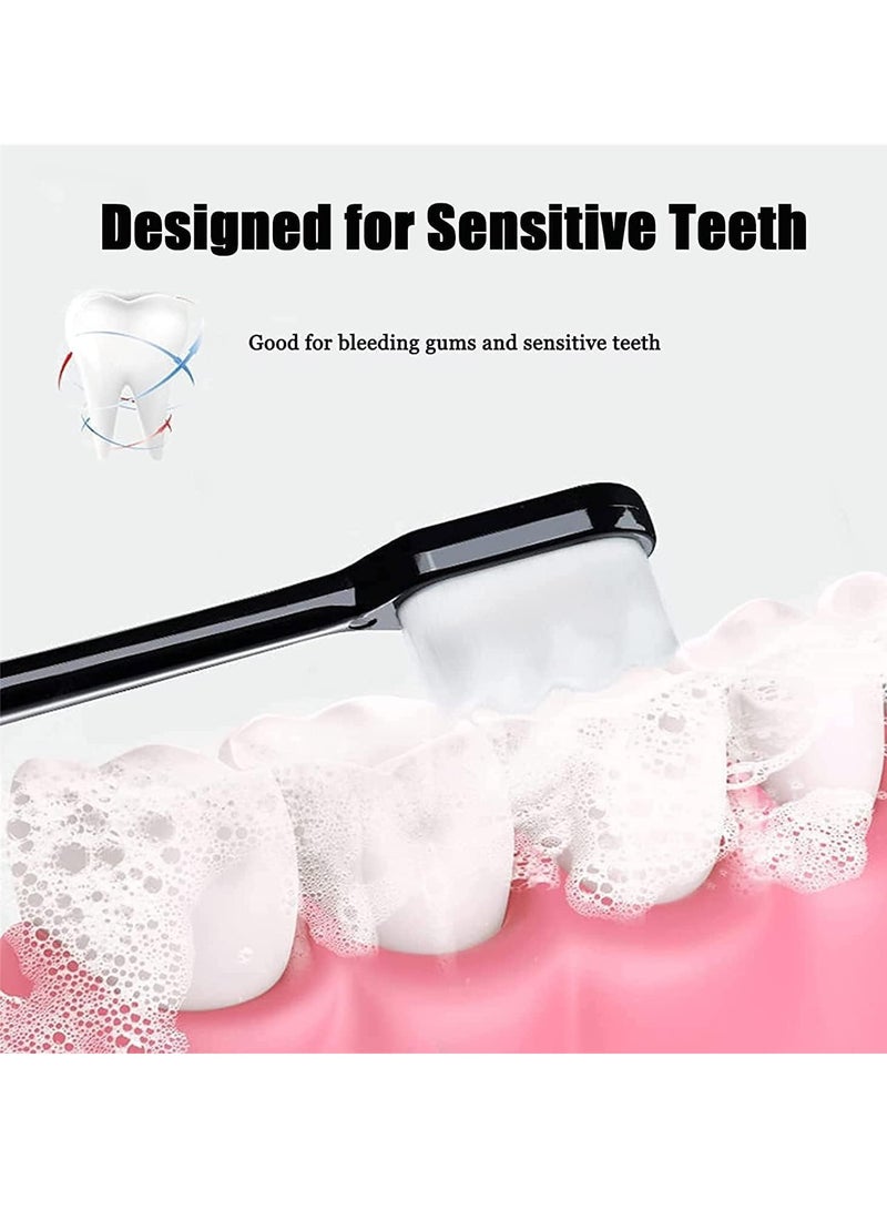 BIGTHREE BREVI Toothbrush, 4 Packs BREVI Brush, Soft Nano Toothbrush with 20000 Soft Bristles, Premium Nano Toothbrush, Good Cleaning Effect, Soft Toothbrush - Image 2