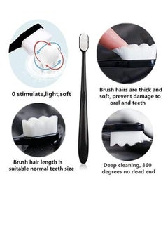 BIGTHREE BREVI Toothbrush, 4 Packs BREVI Brush, Soft Nano Toothbrush with 20000 Soft Bristles, Premium Nano Toothbrush, Good Cleaning Effect, Soft Toothbrush  - Image 4