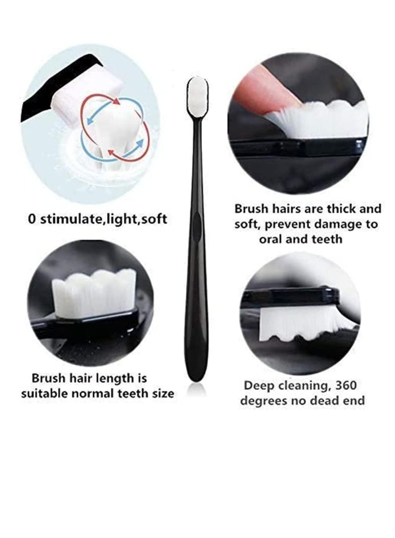 BIGTHREE BREVI Toothbrush, 4 Packs BREVI Brush, Soft Nano Toothbrush with 20000 Soft Bristles, Premium Nano Toothbrush, Good Cleaning Effect, Soft Toothbrush - Image 4
