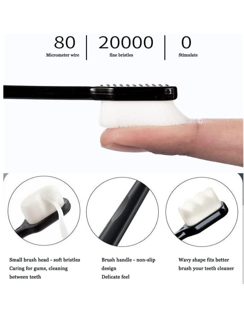 BIGTHREE BREVI Toothbrush, 4 Packs BREVI Brush, Soft Nano Toothbrush with 20000 Soft Bristles, Premium Nano Toothbrush, Good Cleaning Effect, Soft Toothbrush - Image 5