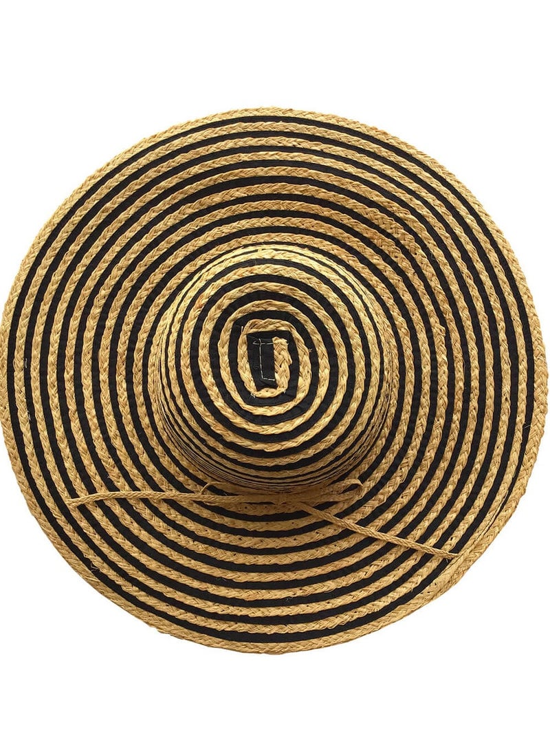 Generic - Raffia Straw Ladies summer brown hat/beach hat - Image 1