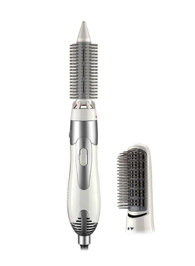 NIBEMINENT Electric Hair Curling Styler With Brush Head White/Grey