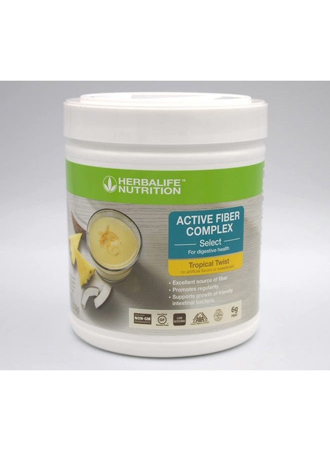HERBALIFE Active Fiber Complex Select: Tropical Twist 270g for Digestive Health, No Artificial Flavors or Sweeteners, Gluten-Free, Made with Non-GM Ingredients, Certified Vegetarian - Image 1