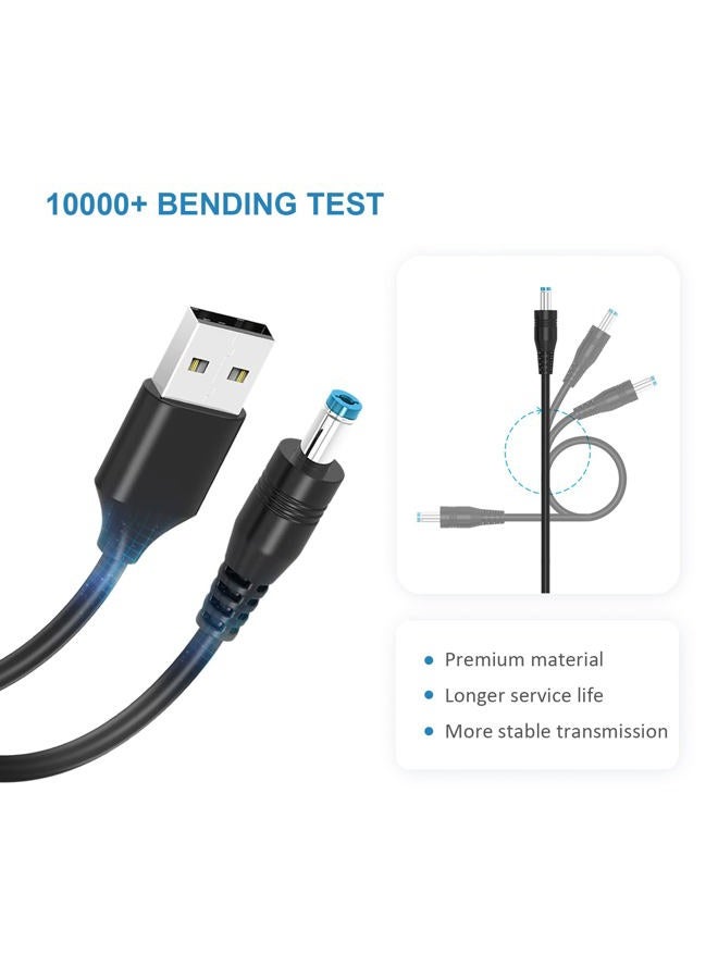 Powseed 5V Universal DC Power Cable, USB to DC Charging Cord with 13pcs Adapter Plugs for Webcam Router, Power Bank, Toy, Recorder, Bluetooth Speaker, Scanner, DVR, Hard Disk Box, USB-HUB etc. - Image 5