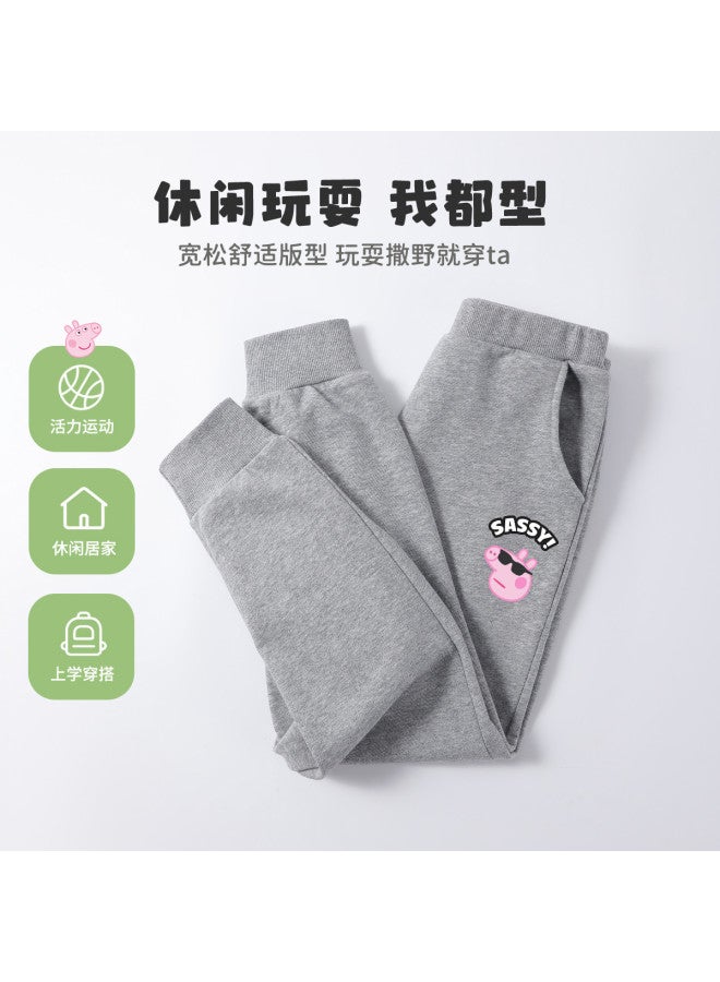 Peppa Pig spring Comfortable & Casual Jogger Pants For Boys & Girls - Loose Fit Versatile Baby Trousers - Image 3