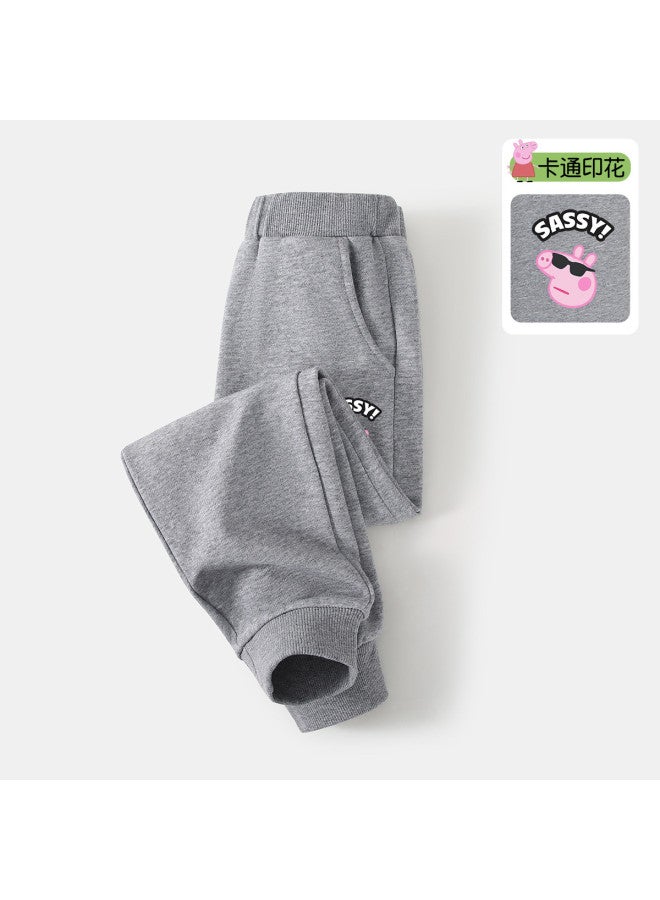 Peppa Pig spring Comfortable & Casual Jogger Pants For Boys & Girls - Loose Fit Versatile Baby Trousers - Image 2