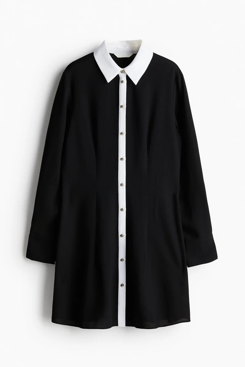 H&M Collared button-front dress