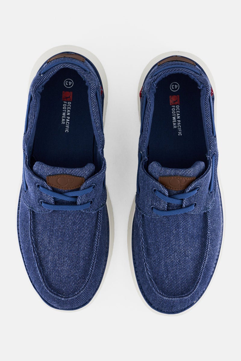 Ocean Pacific Men Lace Up Casual Shoes, Blue - Image 3