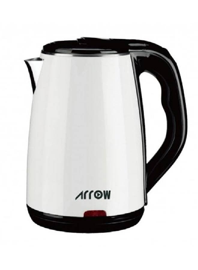 Arrow Electric Kettle - 1.8 Liters - 1500 Watts - Heat Resistant Plastic - White - RO-18LKT - Image 2