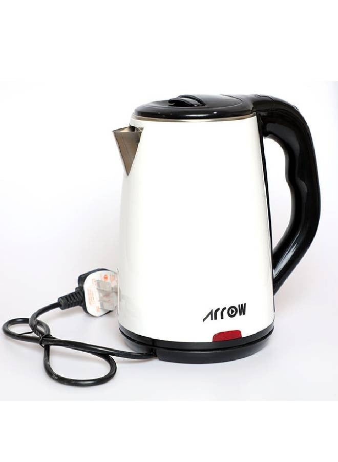 Arrow Electric Kettle - 1.8 Liters - 1500 Watts - Heat Resistant Plastic - White - RO-18LKT - Image 3