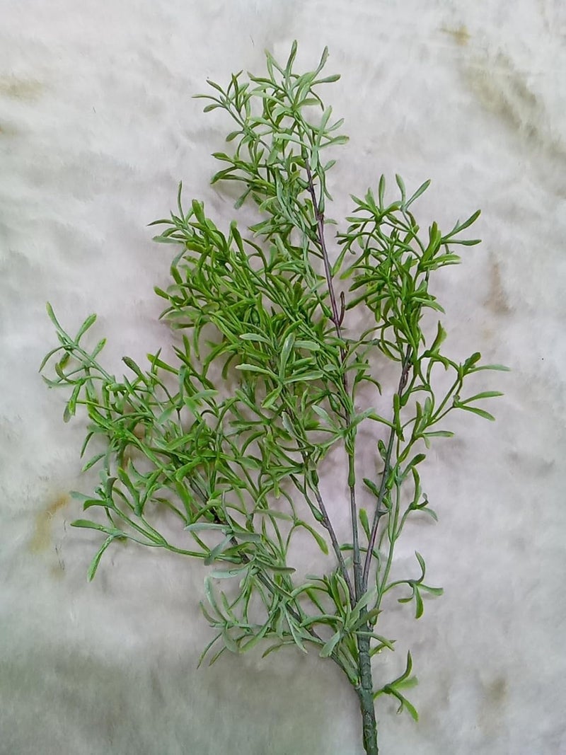 Eikaebana Flower Shop Eikaebana Flower Shop Artificial Green Grass Stick for Decoration Decorative Items for Home Decor Frosted Green 2 Pieces  - Image 1