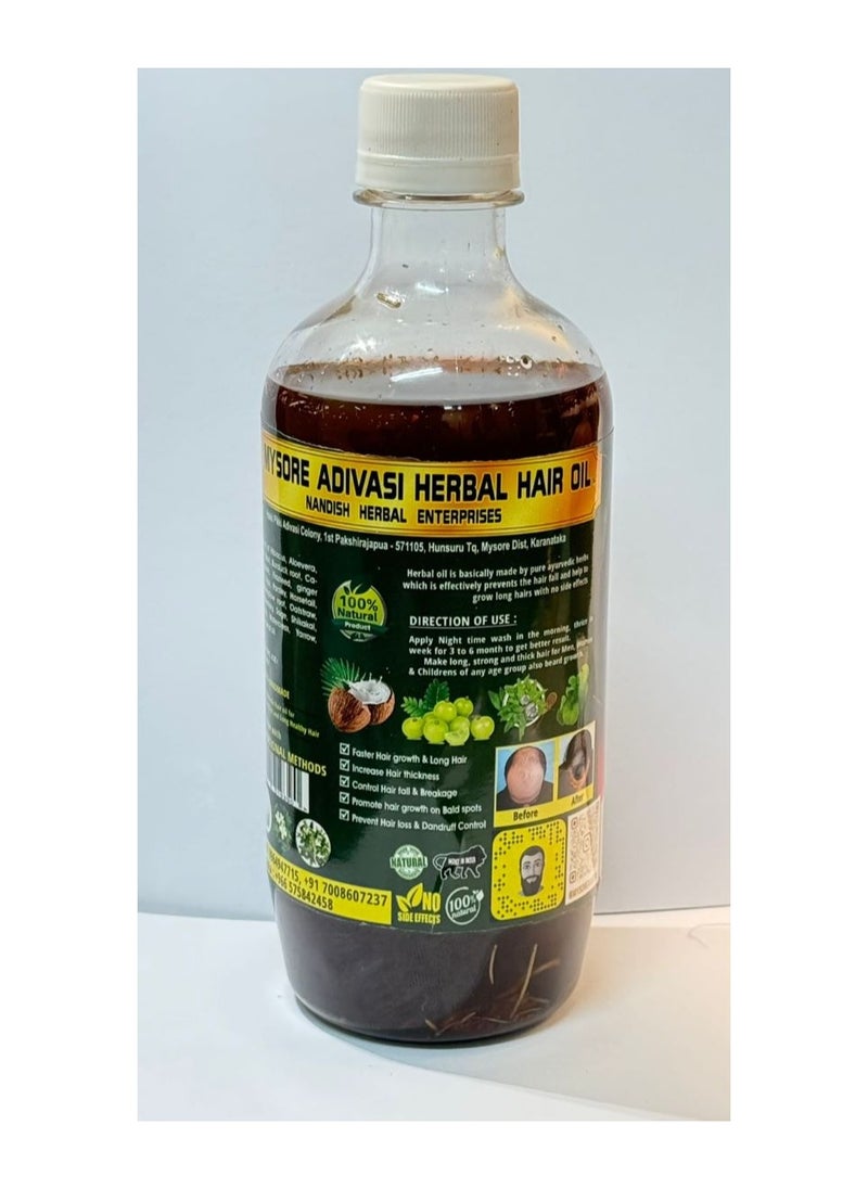 ماركة غير محددة Mysore Adivasi Hair Oil 1000 ml – Traditional Herbal Hair Care  - Image 3
