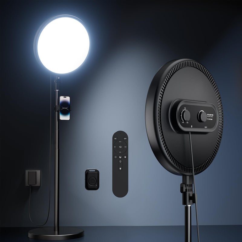 TODI Large Ring Light with 79" Stand, 6500K Full-Screen Selfie Light Ring with Stand and Phone Holder, Professional Big Ring Light for Live Stream, YouTube, TikTok, Makeup, Video, Barber, Photography - Image 1
